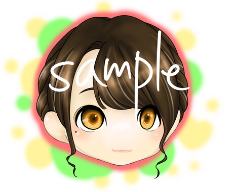 SNS用アイコン描きます 2表情（普通、笑顔）描きます！追加オプションあり イメージ1