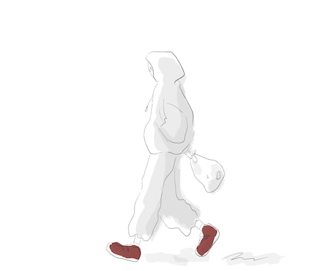 差し色のワンカラーがゆるかわいいイラスト描きます あなたのご希望に沿った内容で対応します◎ イメージ2