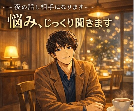 話聞いてほしい夜を支えます 【5分だけでもOK。】どなたでも！まとまってなくても大丈夫 イメージ1