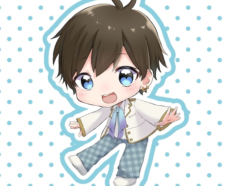 アイコンに♪ きゅるきゅるなイラストをお描きします イメージ1