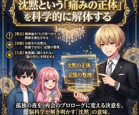Lv2 恋愛戦略デザイン｜再構築の戦略書を贈ります 3,000文字の解読。沈黙を二人の最高の物語の伏線につなげる イメージ2