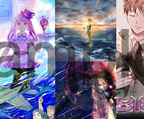 オリジナル・二次創作のイラスト制作をいたします ご希望の絵柄に沿ったイラストの制作いたします イメージ1