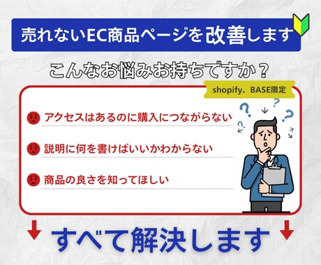 売れないEC商品ページ改善します 商品説明、なんとなく書いていませんか？ イメージ1