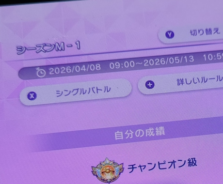 チャンピオンズ級達成者が構築作りをお手伝いします 好きなポケモンで戦いたい、そんな気持ちに寄り添うために イメージ1