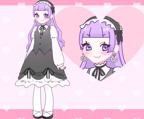 動画や配信で使えるゆるくてかわいいイラスト描きます キャラ紹介や配信画面にかわいいデフォルメキャラのイラストを！ イメージ2