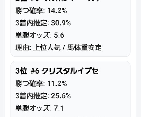 競馬情報提供します 競馬最強予想アプリ（アンドロイド専用APK） イメージ2