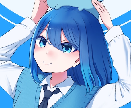 ポップで可愛いキャラクターイラストを制作します アイコンや個人鑑賞など、様々なシーンに活用可能です！ イメージ1