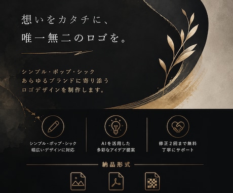 企業店舗個人SNSなど丁寧に対応いたします 理想をカタチにするロゴデザインをお届けします イメージ1
