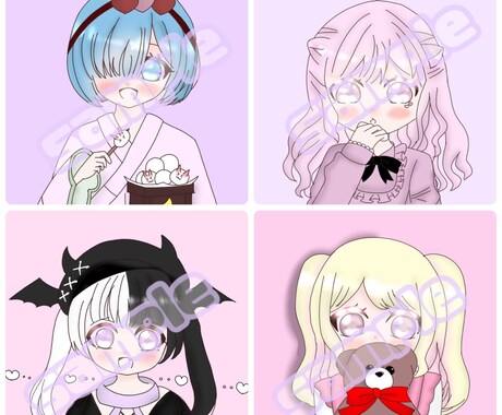可愛いアイコンかきます イメージ1