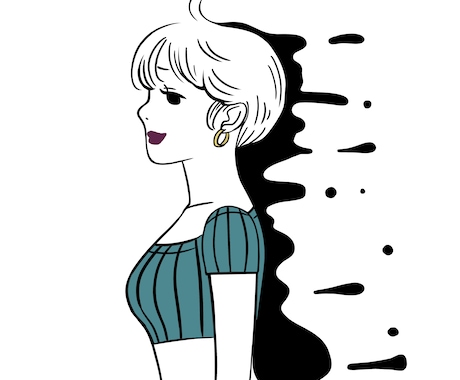 アンニュイでどこか雰囲気のあるイラストを提供します パッと見てお洒落に感じる、そんなイラスト作りをします。 イメージ2