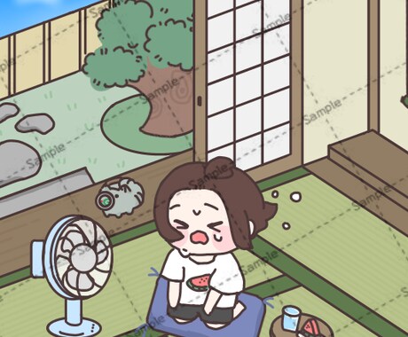 ゆるっともちもち可愛いイラストを制作します あなただけの「かわいい」を私の絵柄で形にします!! イメージ2