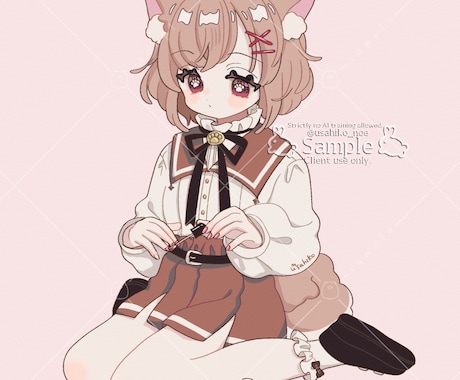 ゆるポップな女の子・男の子のイラストを作成します 女の子や男の子・ペットなど。イラスト全般お任せください！ イメージ2