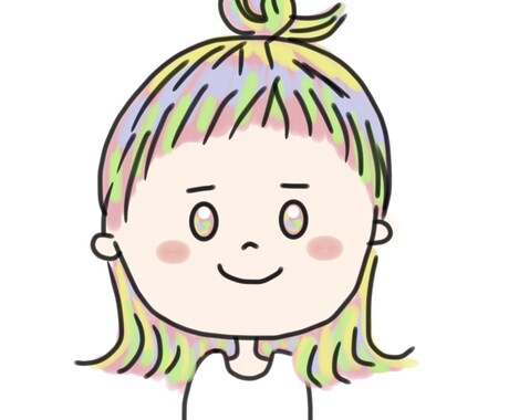 あなたのお好きな色でSNSアイコンを描きます かわいいSNSアイコンが今すぐ欲しいあなたへ イメージ1