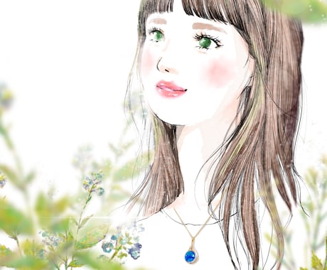 きれいな女の子描きます お写真を元に透明感あるオシャレな女の子データ制作します。 イメージ1