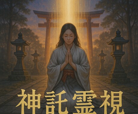 神響の霊視　今あなたに降りた神託をお伝えします 高次から降りた今必要な神託を神託を霊視し丁寧にお伝えします イメージ2