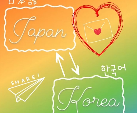 韓国語でお手紙書きます。読みます 韓国語でかわいい文字、シンプルな文字、読みやすい文字！ イメージ1