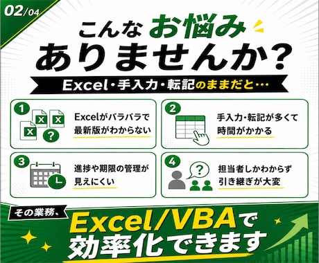 手作業の集計・転記・台帳整理を仕組みで終わらせます 元市役所職員があなたの事務の歪みをExcelで解消します イメージ2