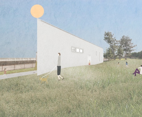 建築のイメージを分かりやすく伝えるパースを作ります 図面だけでは伝わらないイメージを、分かりやすく形にします。 イメージ1