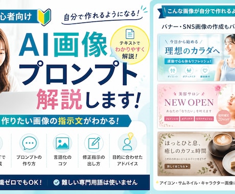 AI画像生成プロンプトの書き方を解説します テキストで学ぶAI画像プロンプト入門 イメージ2