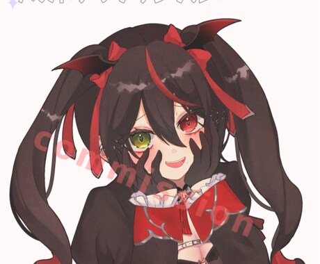 3月限定★バストアップイラスト制作致します 3月限定特価にて承ります＊最短3日納品可能です！ イメージ1