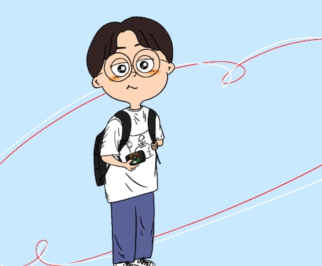 かわいいイラスト(似顔絵・キャラクター)描きます これまでのイラスト経験を活かして現役美大生が制作します。 イメージ1