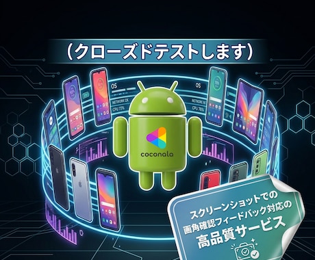 スマホ13台でクローズドテスト代行をします スクショでの画角確認フィードバック対応。即日対応可 イメージ1