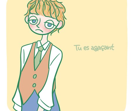 オリジナルのアイコンを描きます 海外風のイラストに好みの髪型、服装で個性を出そう イメージ1