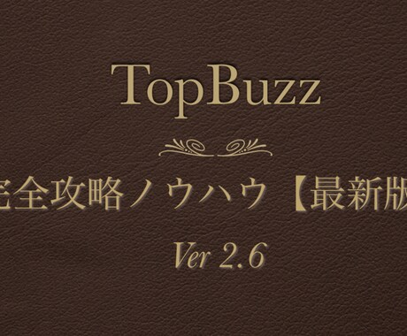 TopBuzz12月版最新ノウハウお伝えします BuzzVideo副業で稼ぐスキルがほしい方にオススメです イメージ2