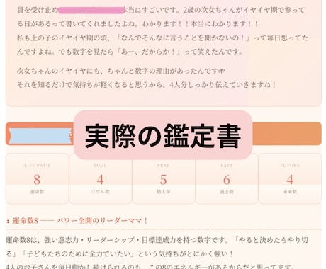 5名様限定価格！あなたの家族丸ごと鑑定します 15000文字越えのボリューム鑑定！ イメージ2