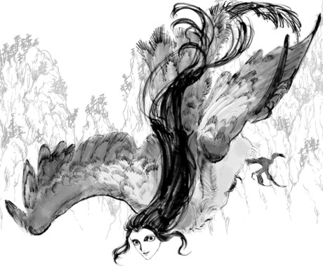 モノクロイラストを描きます どこか恐ろしくも美しいイラスト！ イメージ2