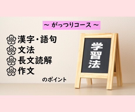 国語の学習方法についてアドバイスいたします 漢字、文法、長文読解……国語学習に苦戦中の方へ イメージ1