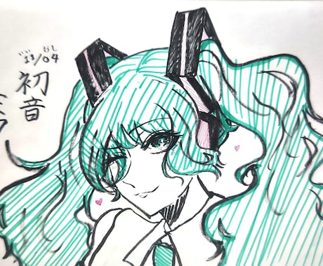 アイコンイラスト描きます アナログ、デジタルどちらでも描きます。 イメージ1