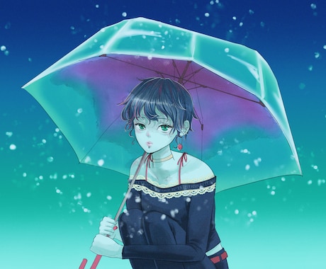 女の子のイラスト・アイコン描きます 可愛いだけじゃない、少し毒気のあるイラストをお届け! イメージ2