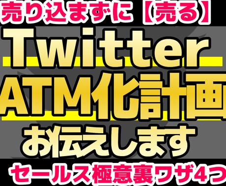 Twitter集客✕売らずに売るセールス教えます 【SNSから商品販売】売らずに売り込むセールスの極意です イメージ1