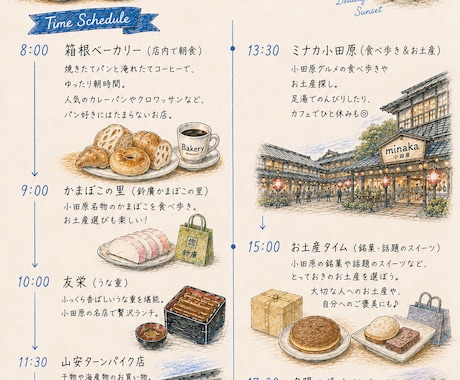 あなただけの旅行プランとしおりデザインを制作します 旅行プランから旅行しおりまで、心に残る旅をデザインします！ イメージ2