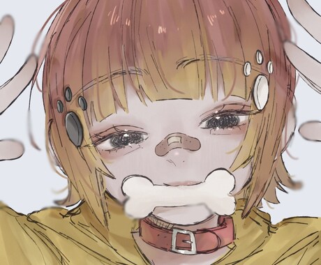 女の子のアイコン描きます イメージ1