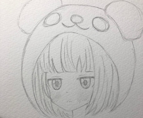 女の子の顔描き(3人まで)ます イメージが湧きにくい人、絵がかけない人に小さなお助けを！ イメージ1