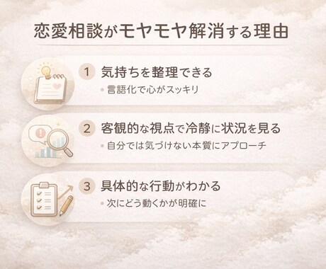 彼の本音と今の状況を整理し、具体的にお伝えします 連絡しない方がいい？待つべき？ イメージ1