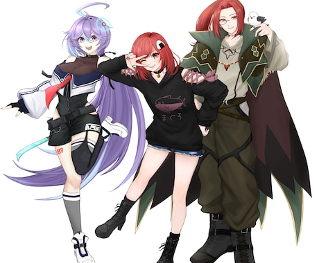 二次利用可◎立ち絵制作します Vtuber/IRIAM/TRPGに！ イメージ1