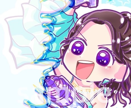アイドルのイラストを描きます 生誕祭等のファン有志企画に使うメセカにいかがですか？ イメージ2