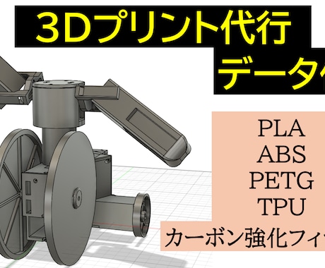 ３Dプリント代行・データ作成代行致します イメージ1