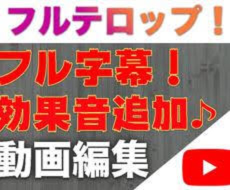 動画の音声に沿って字幕をつけます 誰でもわかりやすい動画に変わる。 イメージ1