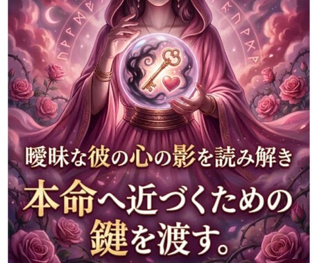 彼を沼らせ秘術であなただけの本命にします 【本命昇格】「あなたしかいない」と決断させる魂の刻印 イメージ1