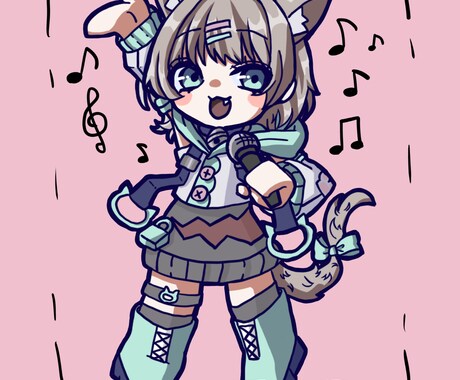 可愛いミニキャラを描きます 配信素材などに使えるミニキャラ！ イメージ2