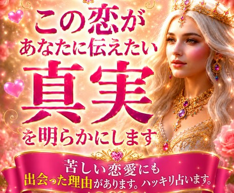 この恋愛があなたに伝えたい真実を明らかにします 相手に怒りがある、なぜ出会ったのか、なぜ上手くいかないのか イメージ1