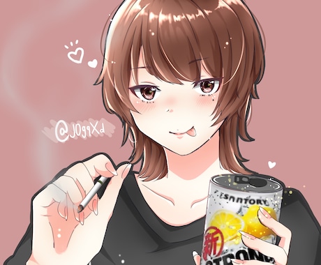 アニメ系の可愛いイラストを描きます やわらかい雰囲気の可愛いイラストを描きます。 イメージ2