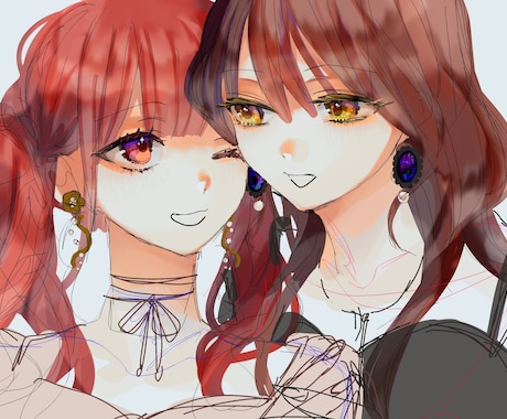 かわいい絵柄のアイコン/イラストかきます かわいい女の子を描いて欲しい方！【4月まで！先着5名様】 イメージ2