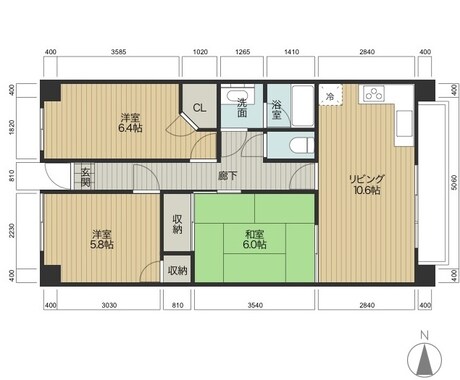 間取り図作成します アパートやマンションなどの簡単な間取り図作成します イメージ1