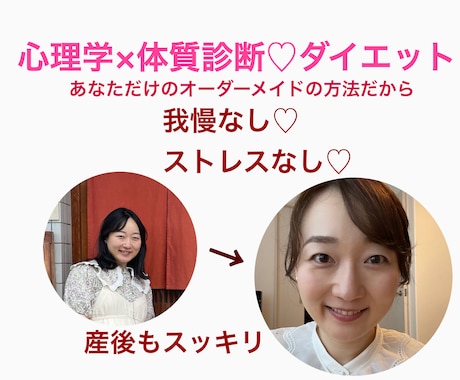 2回セットのカウンセリングでしっかりサポートします 万年ぽっちゃり体型でも我慢・リバウンドなしのダイエットが可能 イメージ1