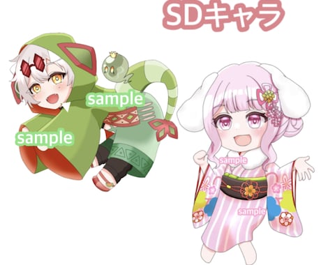 ミニキャラ描きます 希望のキャラを可愛く描けます！ イメージ1